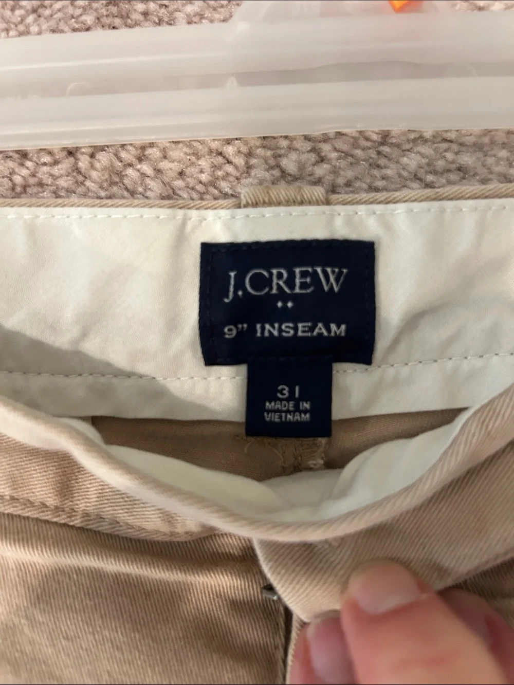 J. Crew khaki shorts and Turquoise Athletic Drawstring Swim shorts. 2 pieces